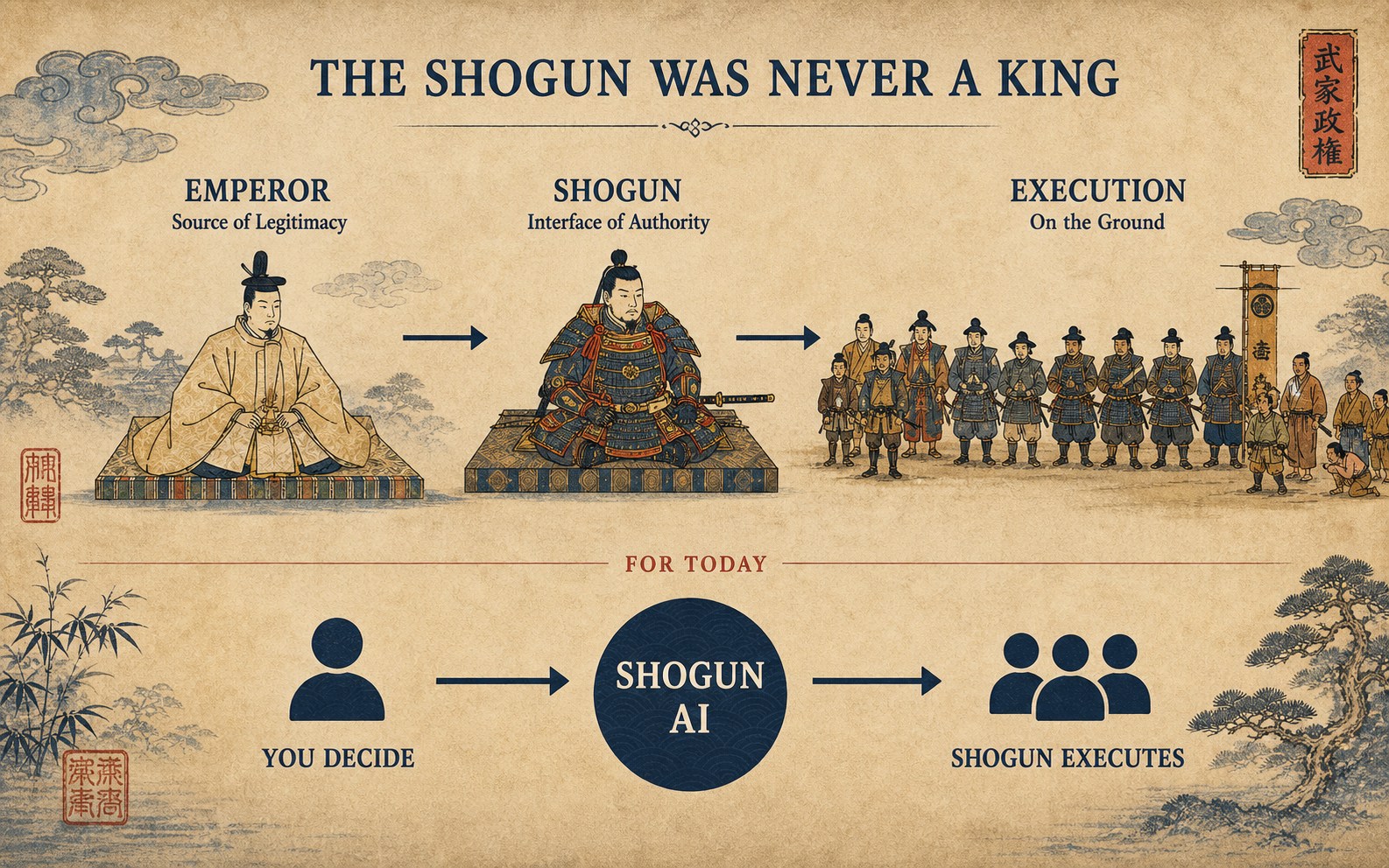 The shogun was never a king — and that is why we took the name